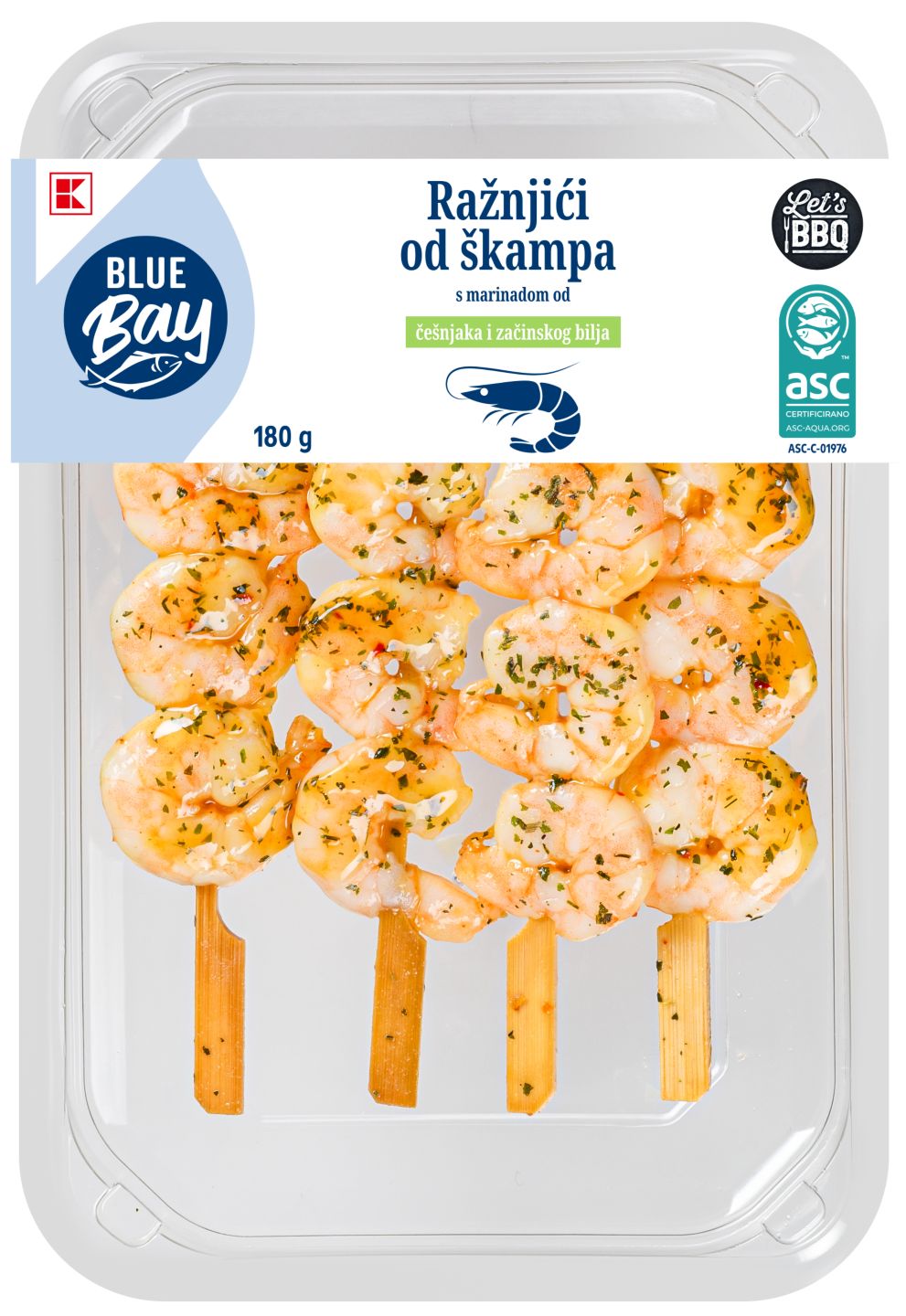 Let`s BBQ Ražnjići od škampa 180 g
MPC27.05.2026=4,49€
