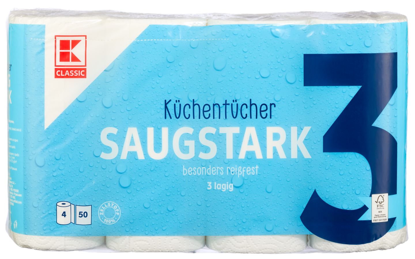 Изображение на K-Classic Кухненска хартия
трипластова