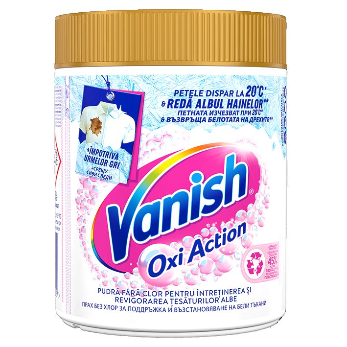 Изображение на Vanish OXI препарат против петна
за цветни и бели тъкани