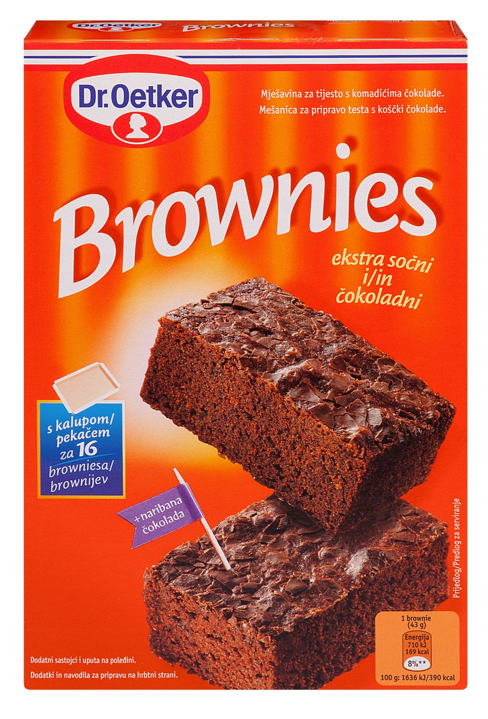 Dr.Oetker Brownies mješavina za kolače
MPC 2.5.2025=3,79€