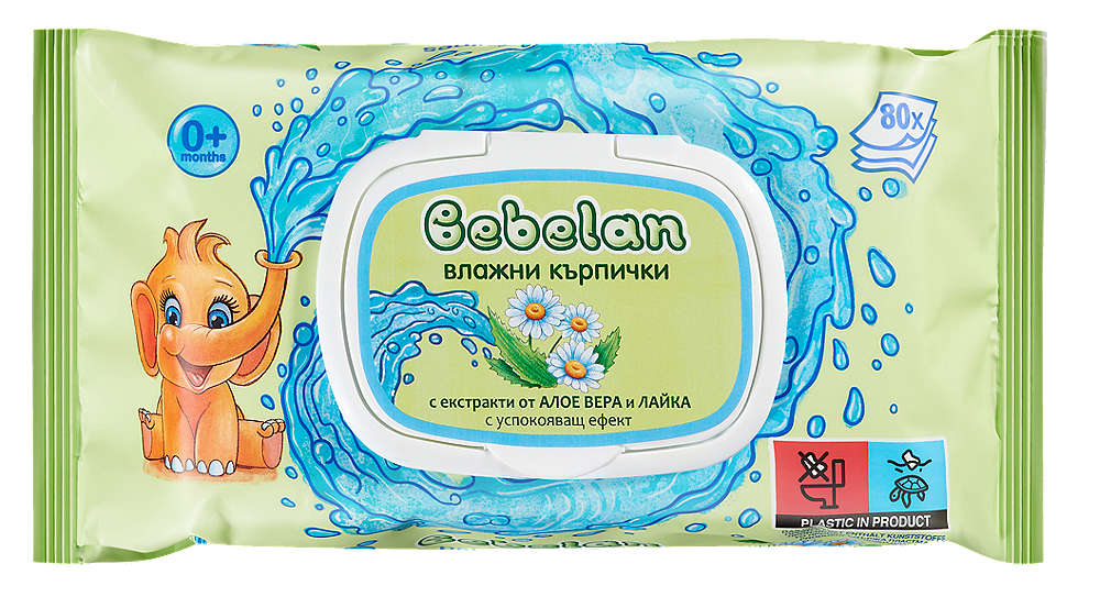 Изображение за продукта Bebelan Бебешки влажни кърпички различни видове