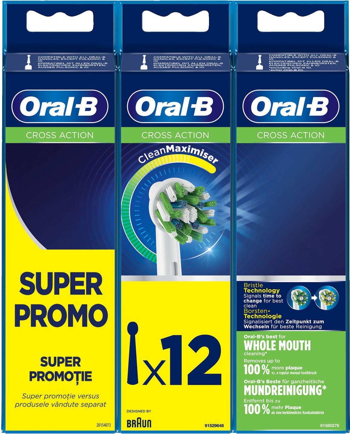 Изображение на Oral-B Рeзервна глава Cross Action