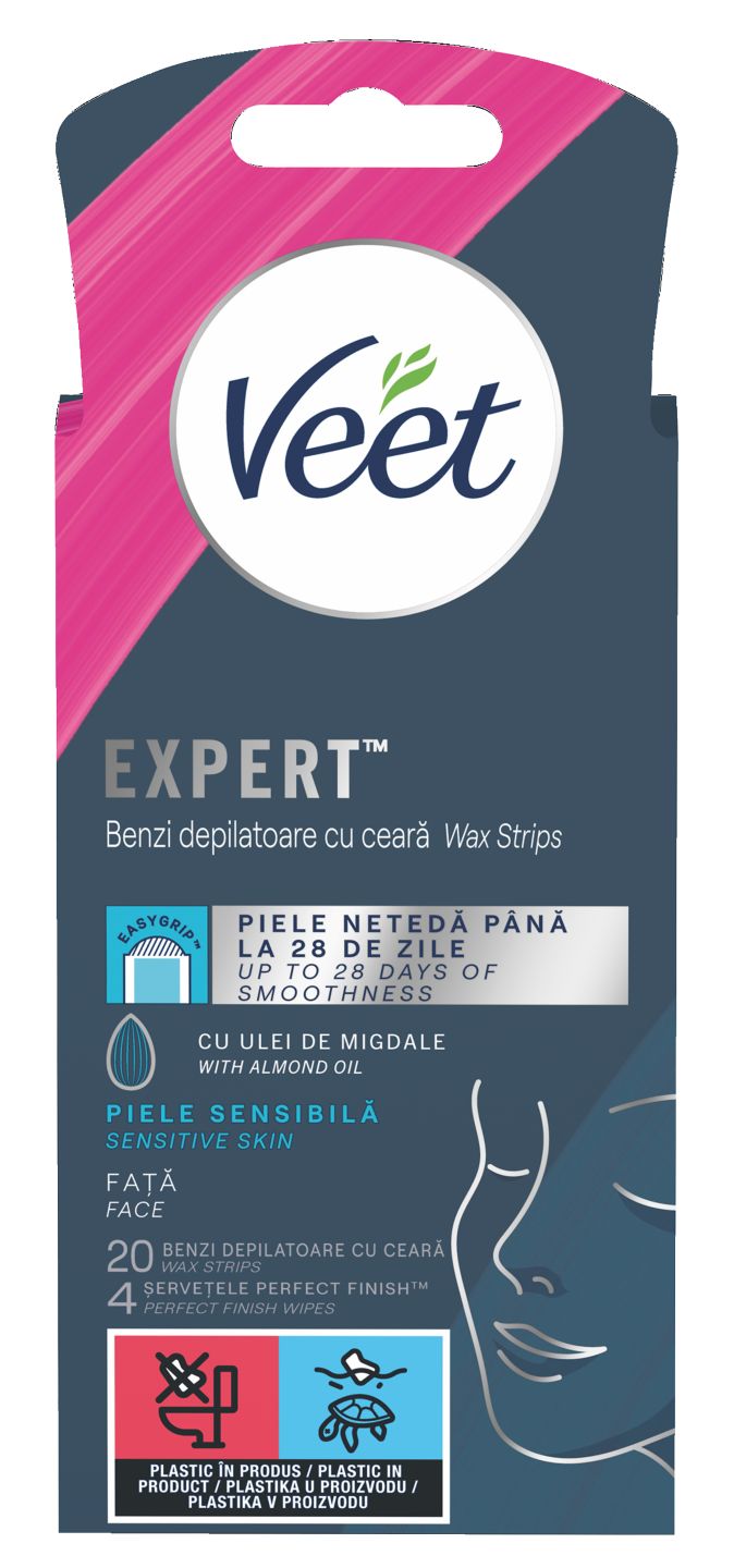 Изображение на VEET Епилиращи ленти лице
Sensitive