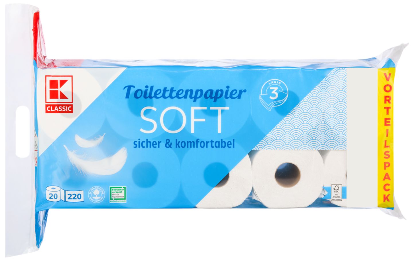 K-CLASSIC Toilettenpapier Soft XXL