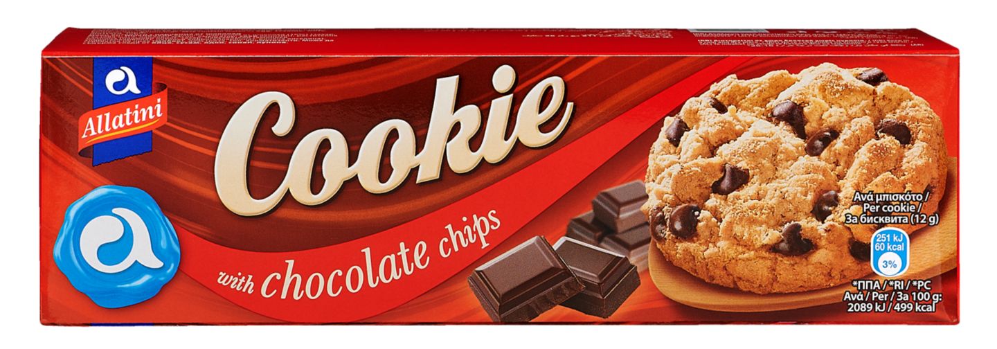 Изображение на Allatini Cookie Бисквити с парченца шоколад
различни видове