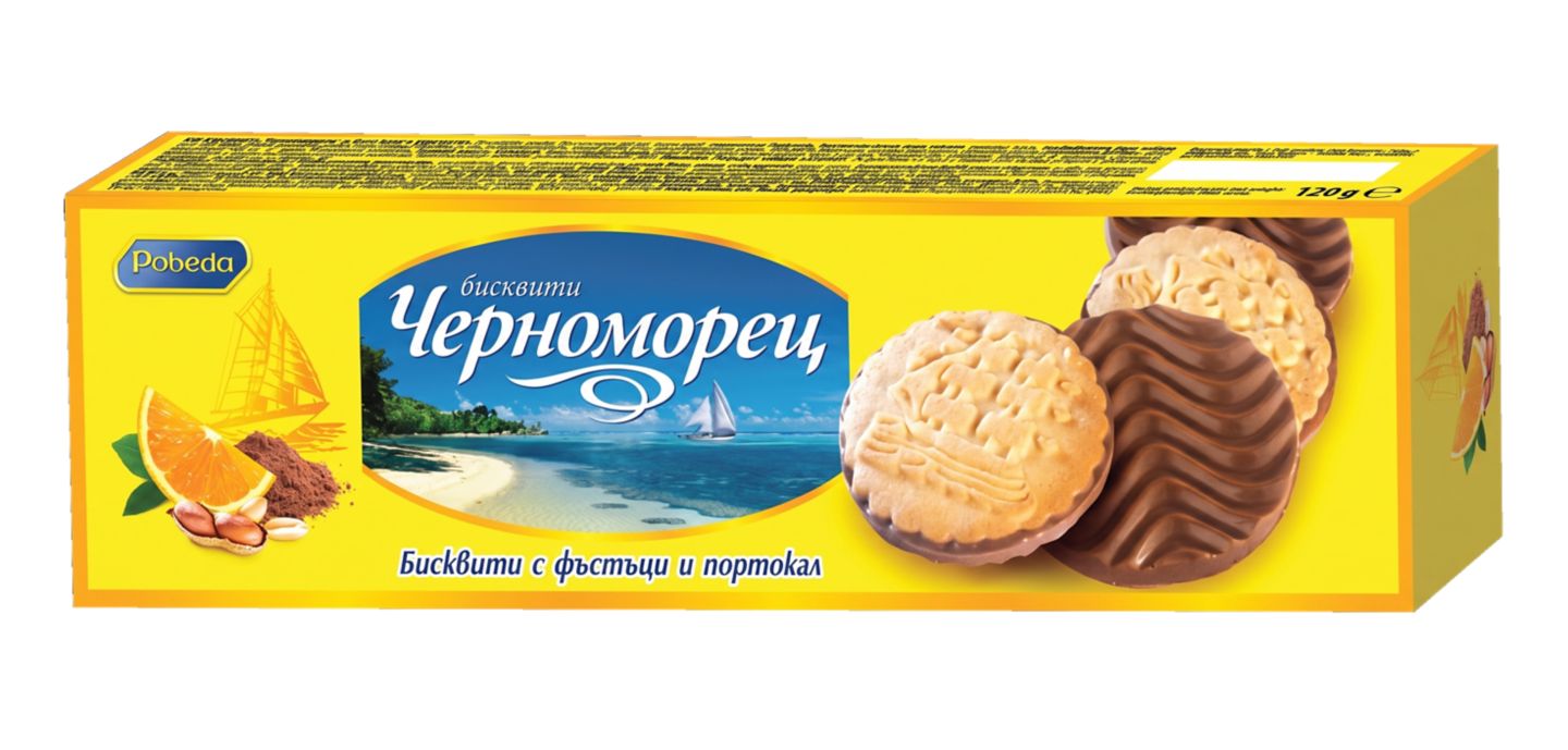 Изображение на ЧЕРНОМОРЕЦ Бисквити
с фъстъци и портокал