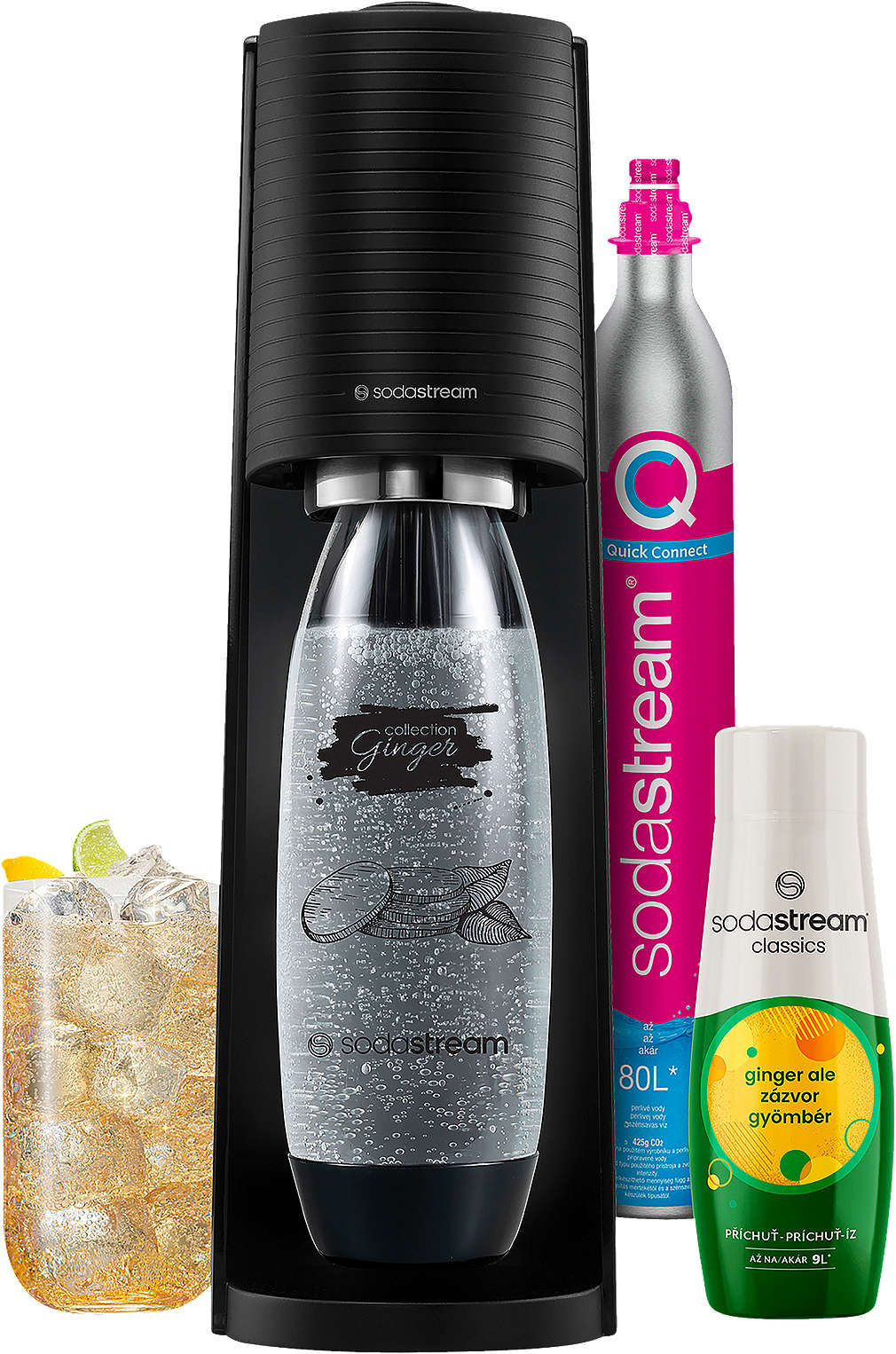 Zobrazit nabídku SODASTREAM Výrobník sody TERRA Black Ginger Ale Megapack