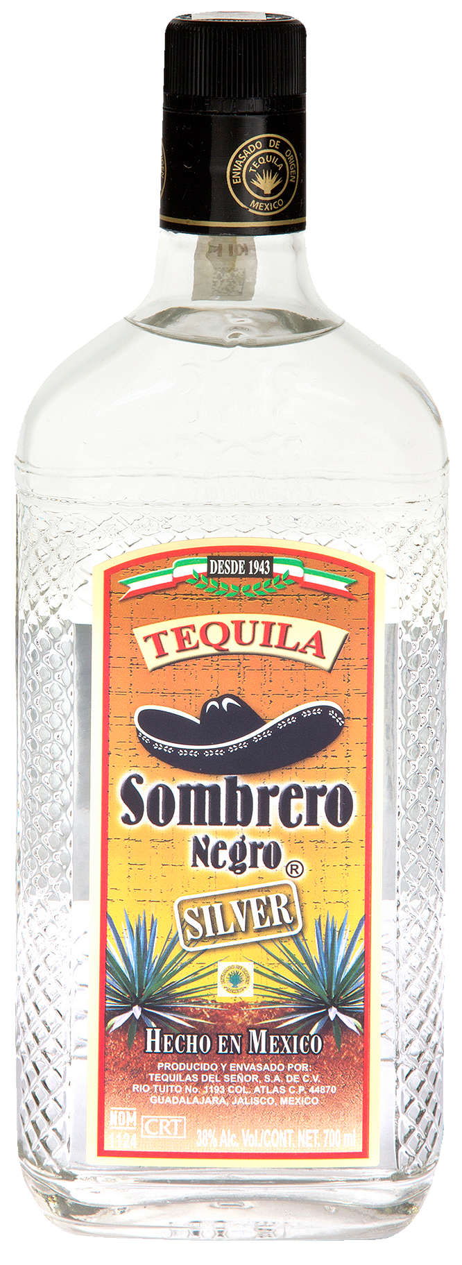 Zdjęcie oferty Sombrero Negro Silver Tequila 38% alk.