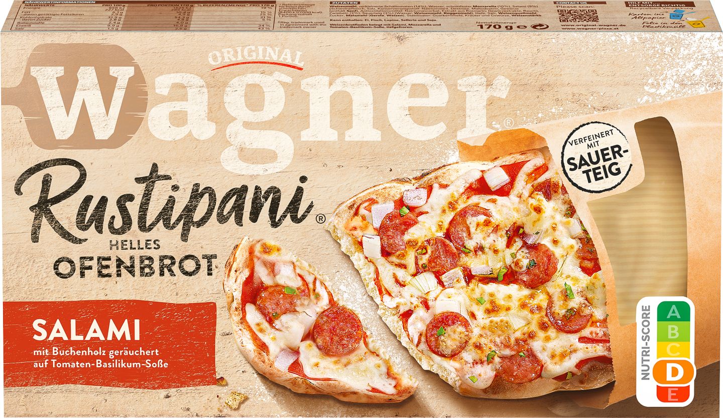 ORIGINAL WAGNER Rustipani Ofenbrot oder Airfryer Snack