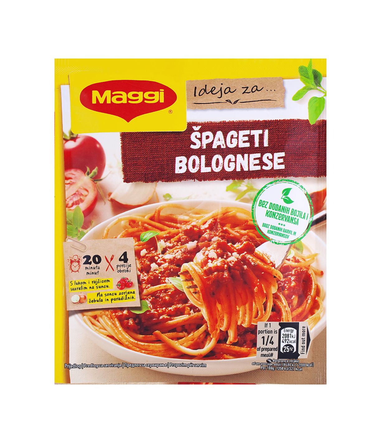 Maggi Fix za špagete bolognese
MPC 2.5.2025=1,29€