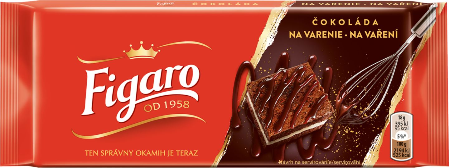 Figaro Čokoláda na vaření nebo
mléčná poleva