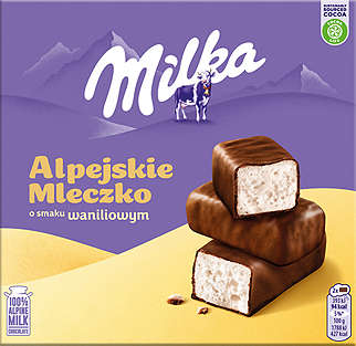 Milka Alpejskie Mleczko różne smaki