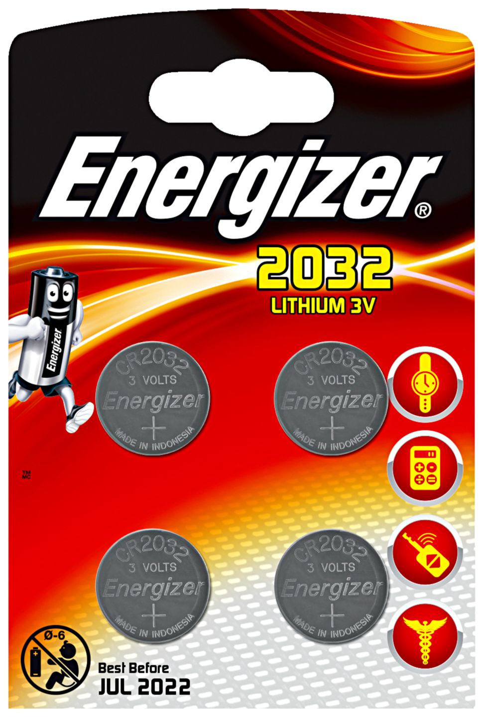 Изображение на Energizer Батерии
CR2032 или CR2025