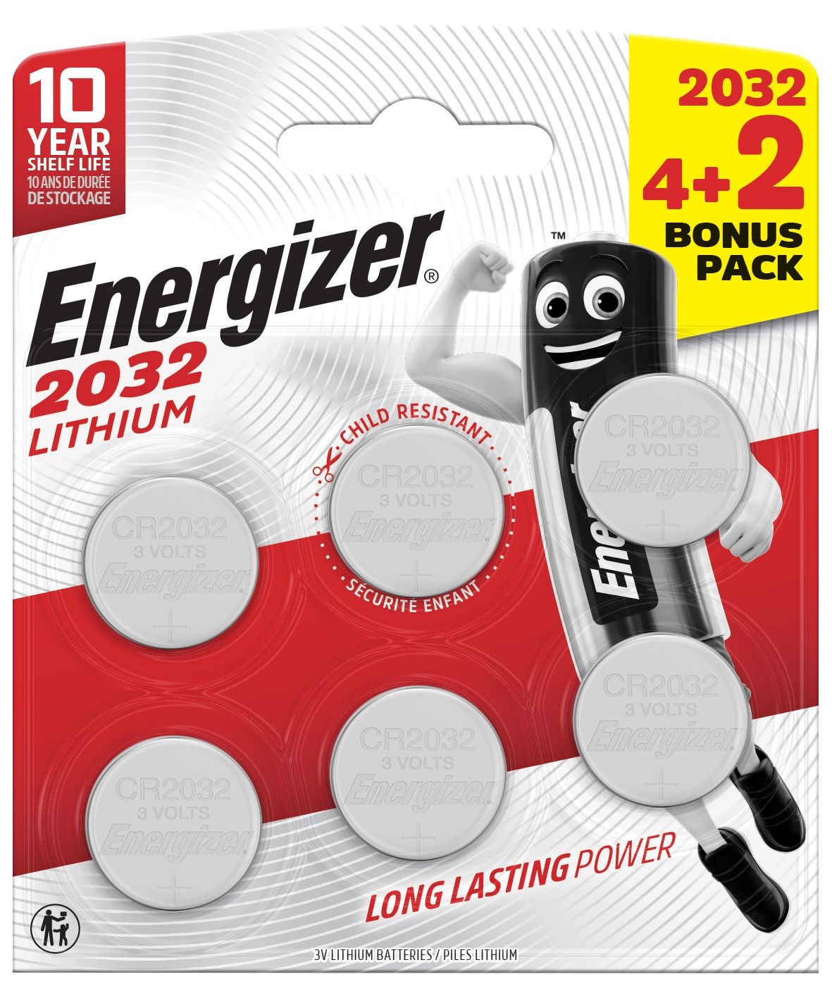 ENERGIZER Baterie CR2032
alkalické