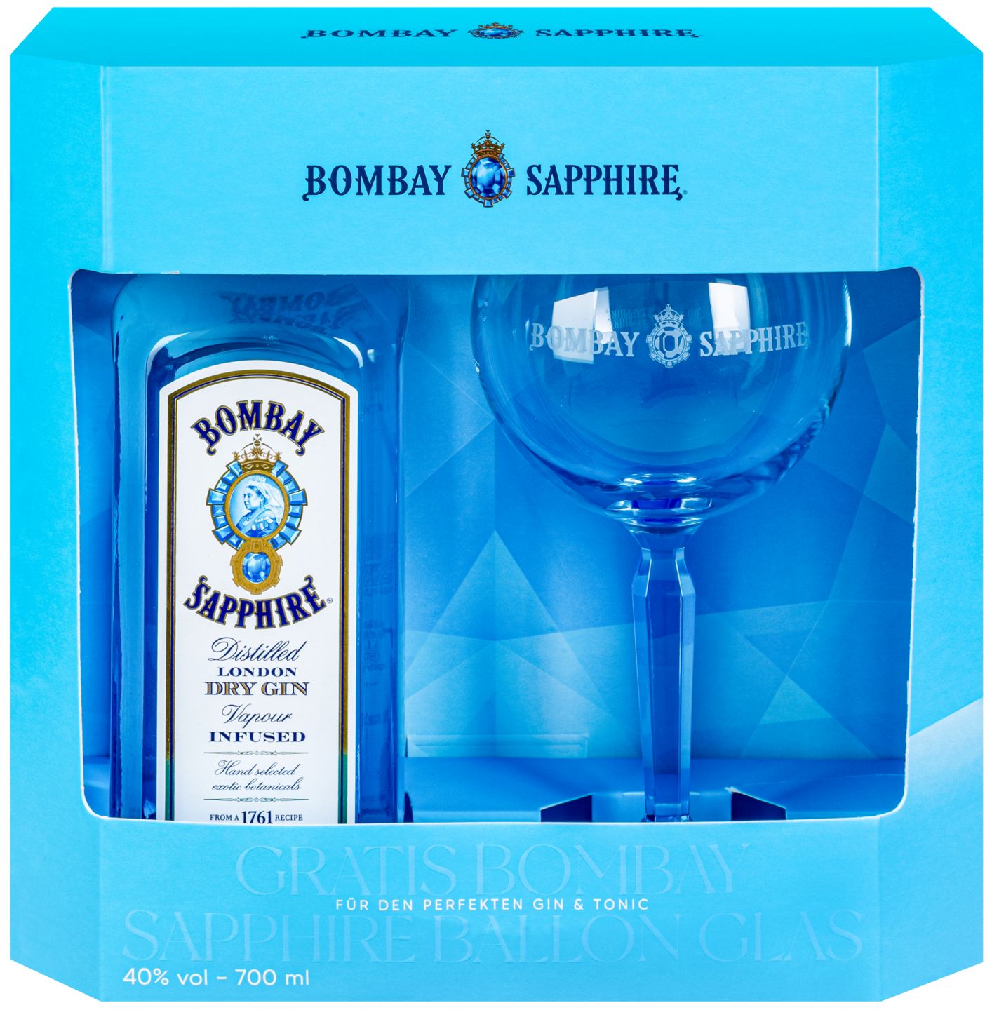 BOMBAY Sapphire London Dry Gin oder Citron Pressé