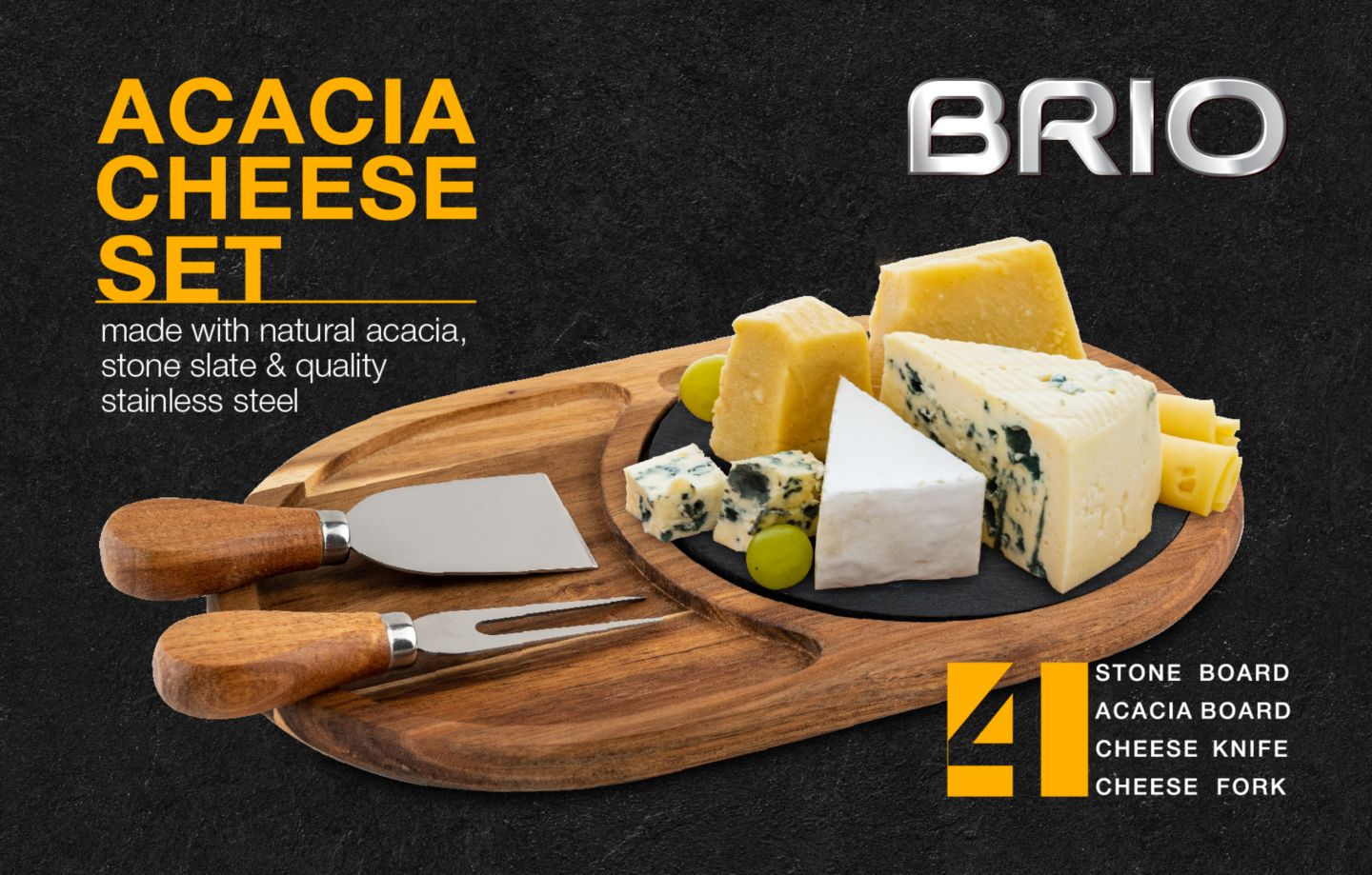 Изображение на BRIO Дъска с нож Acacia