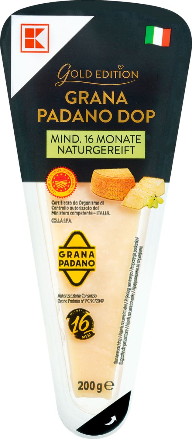K-GOLD Grana Padano
tvrdý sýr bloček