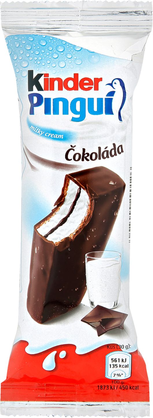 Kinder Pinguí Chlazená tyčinka
s čokoládou a mléčným krémem
