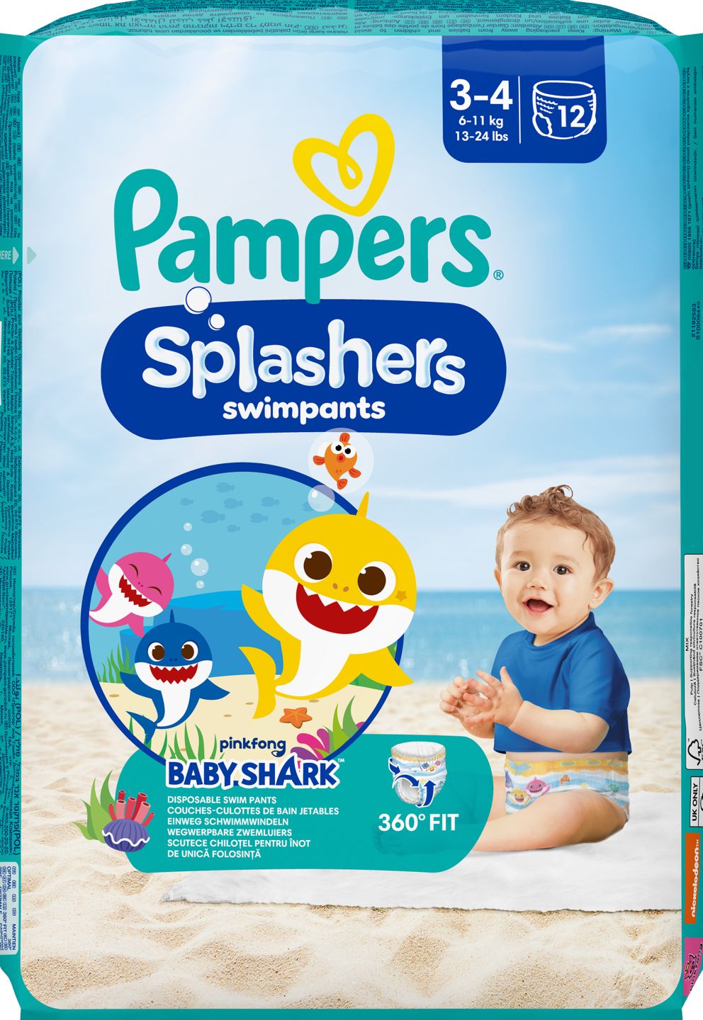 Pampers Splashers Nohavičky na plávanie