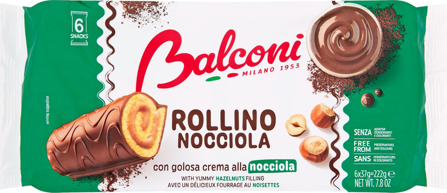 Balconi Rollino
lískooříšková příchuť