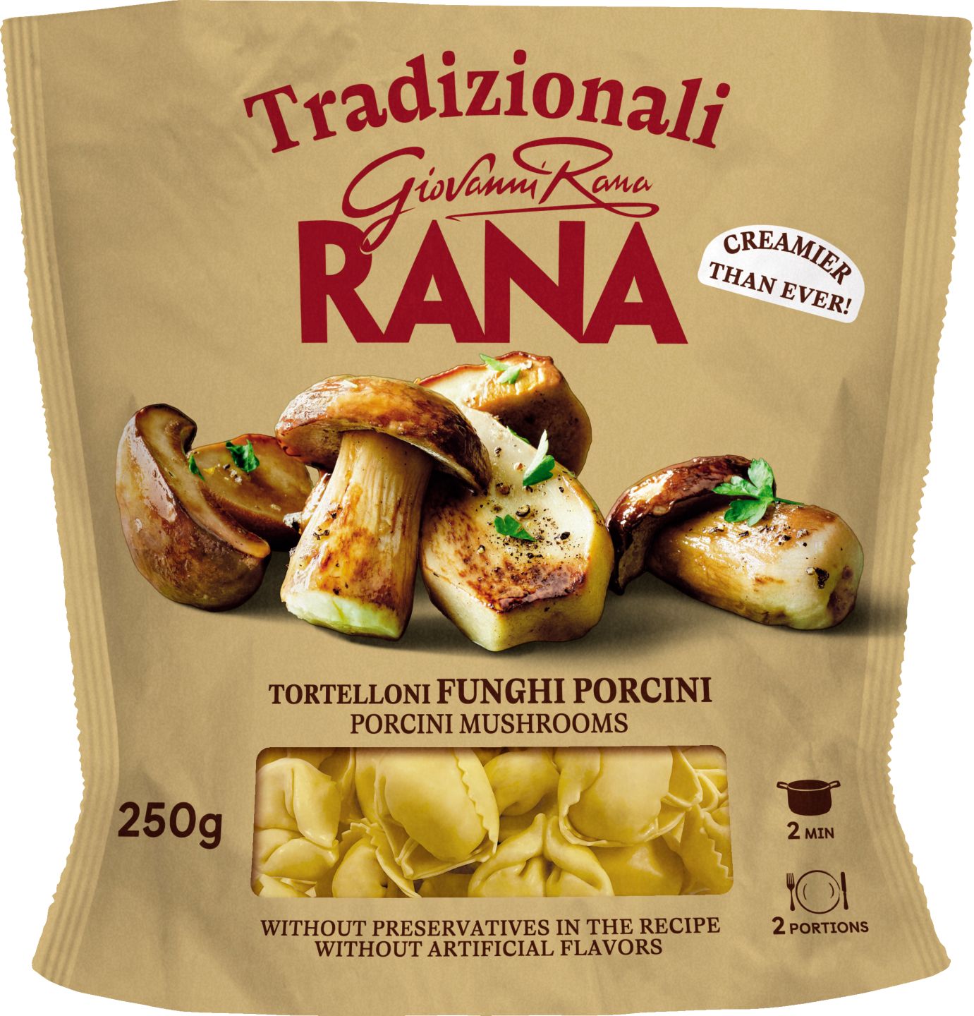 Rana Tortellini s dubákovou plnko