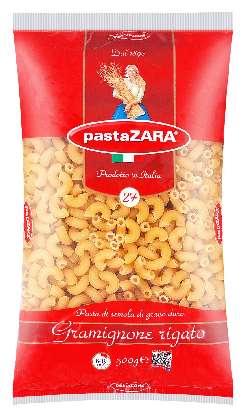 Pasta Zara Tjestenina gramignone rigato
MPC 2.5.2025=1,59€