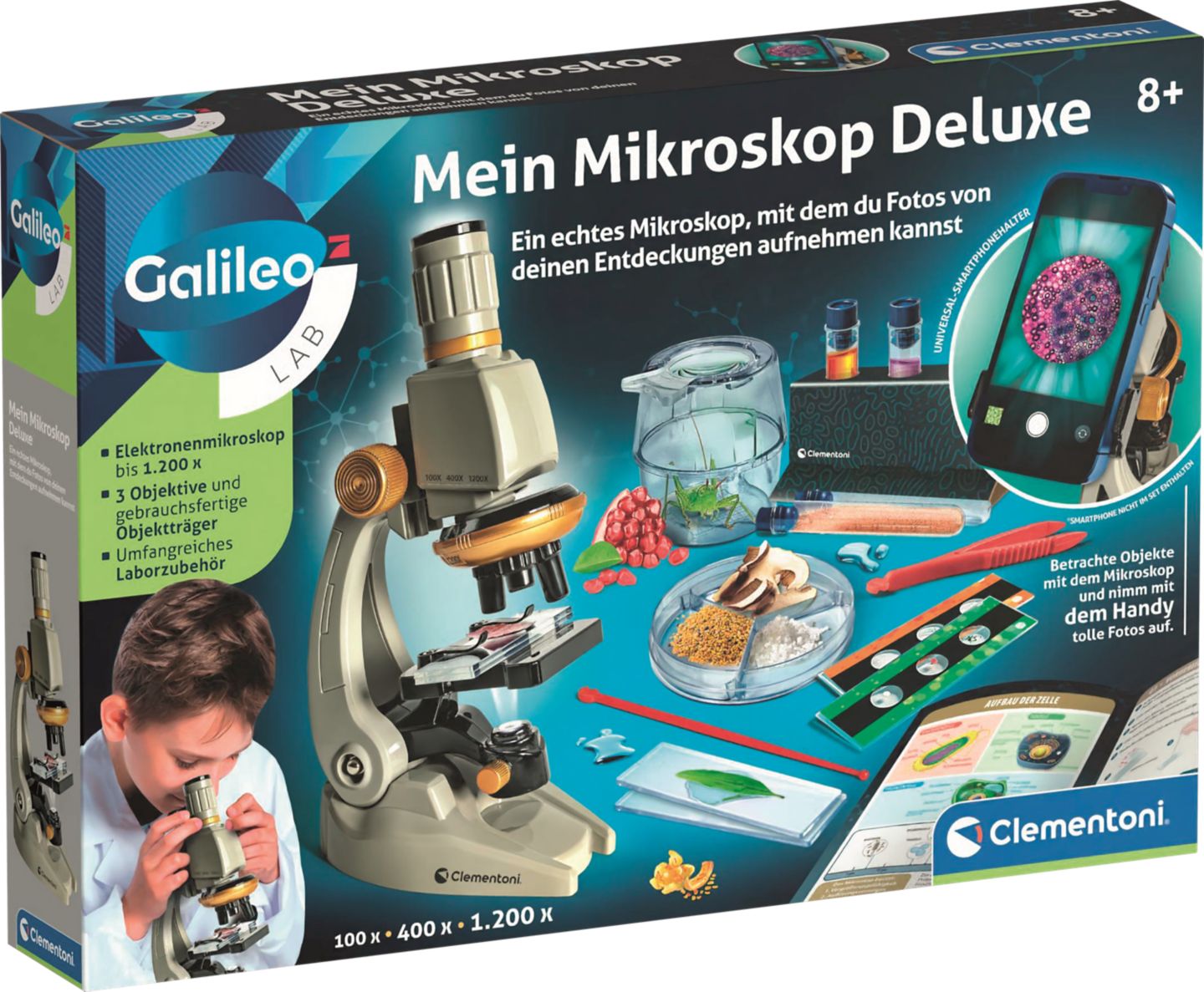 CLEMENTONI Mein Mikroskop Deluxe