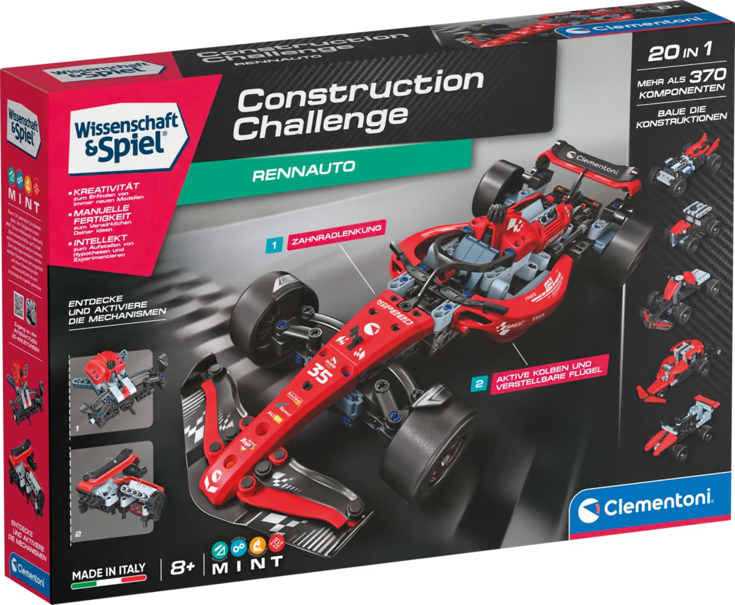 CLEMENTONI »Rennwagen« Construction Challenge