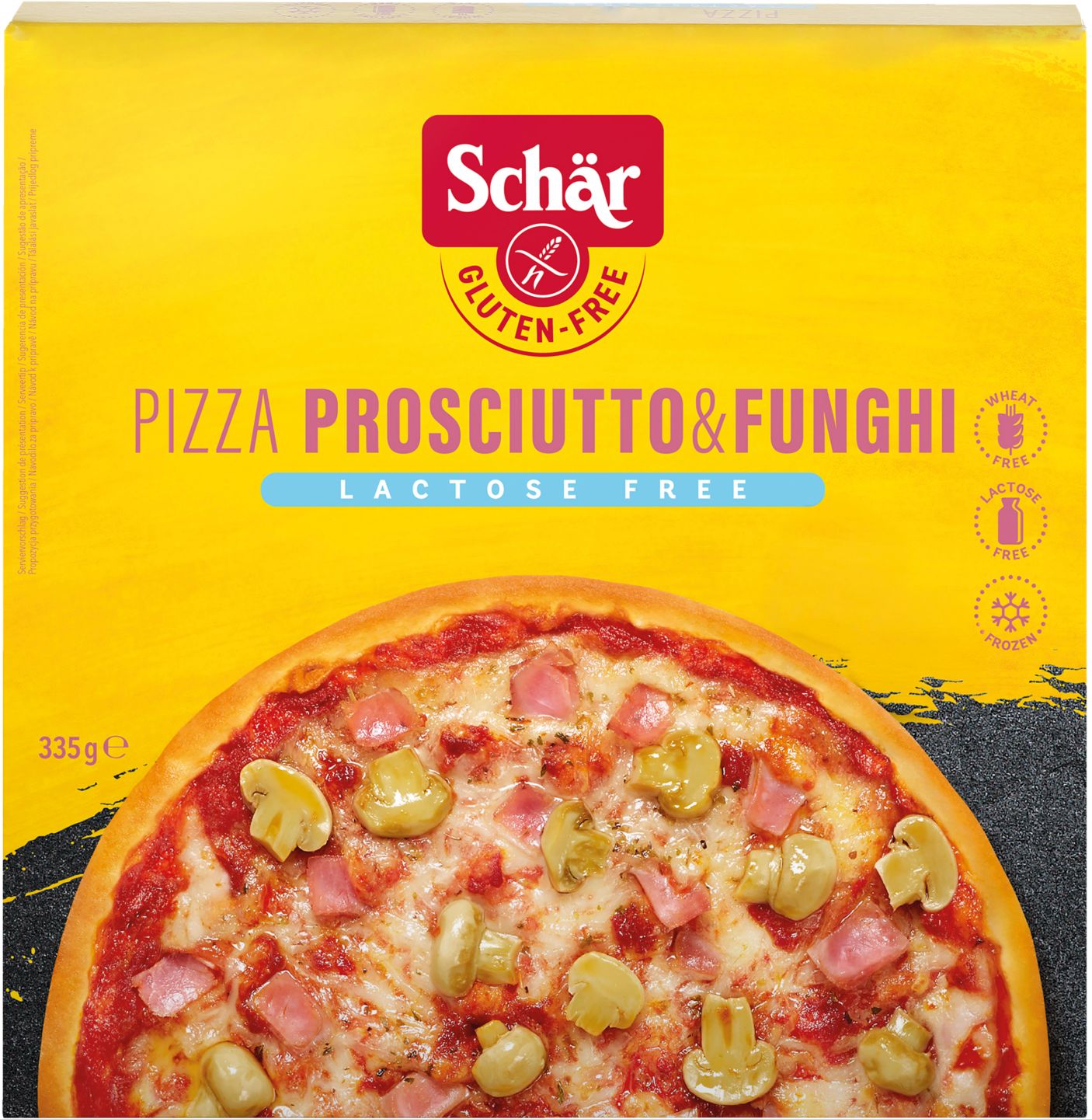 Schär Pizza Prosciutto&Funghi
bezgluténová, delaktózovaná