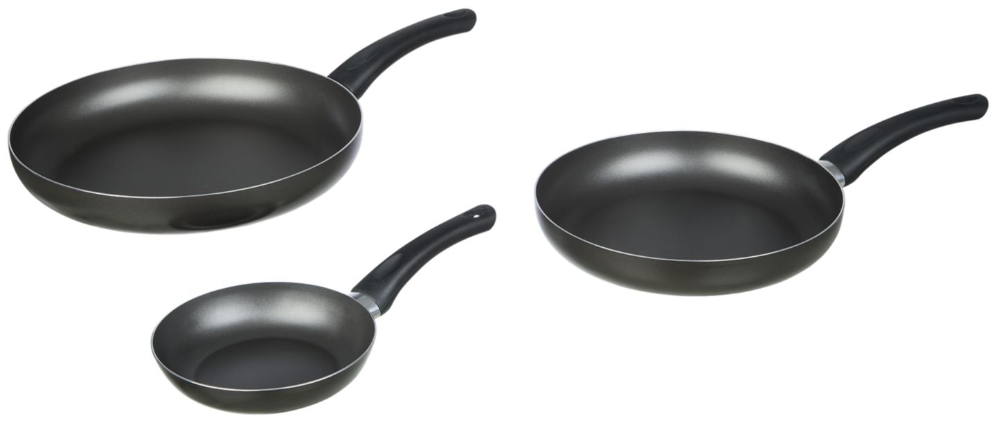Изображение на DOMO Комплект тигани
Ø18 см, Ø24 см и Ø30м