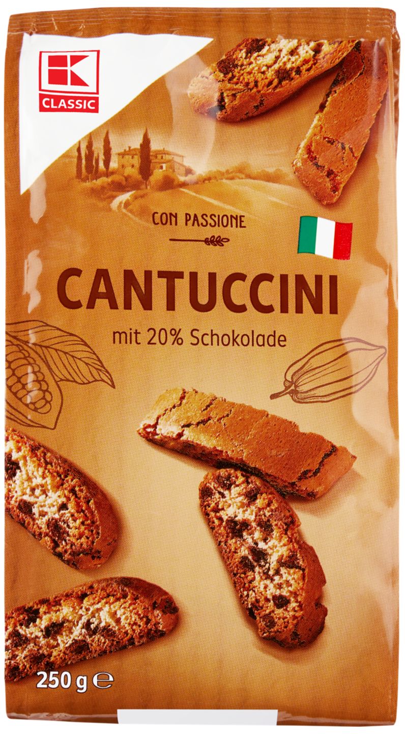 K-Classic Cantuccini s kúskami čokolády 250 g
