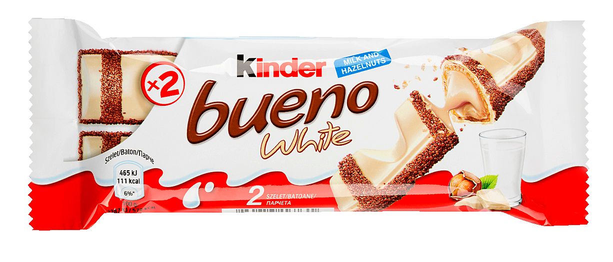 Изображение на Kinder Bueno White Вафлени пурички