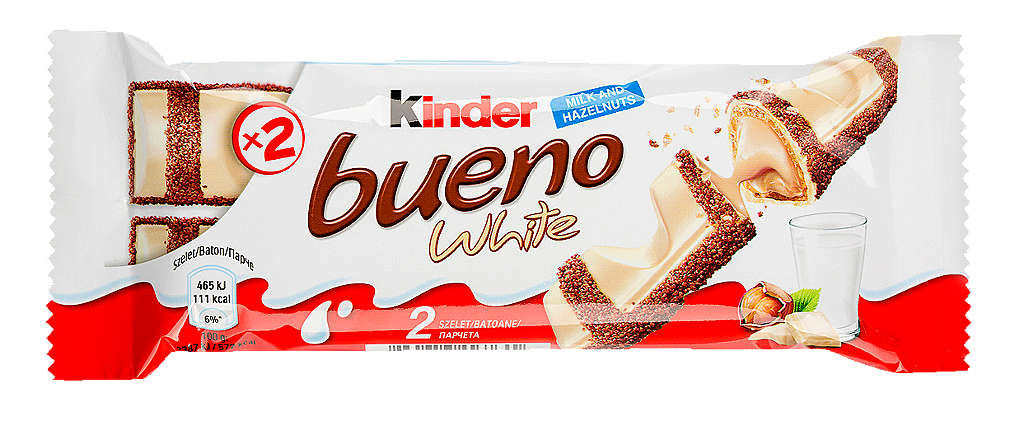 Изображение за продукта Kinder Bueno White Вафлени пурички