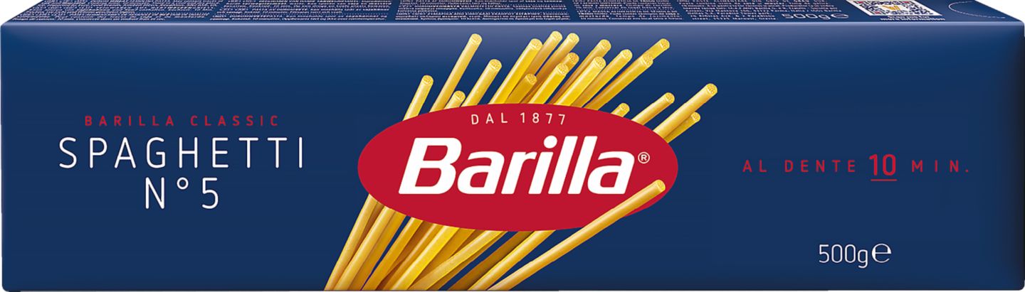 Barilla Spaghetti n.5/Spaghettoni
bezvaječné-semolinové