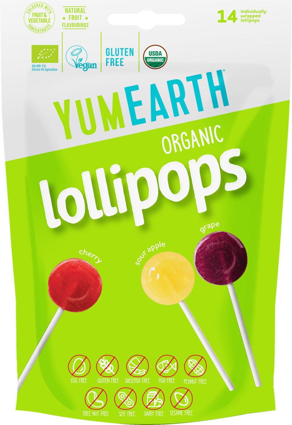 Yum Earth BIO lízanky