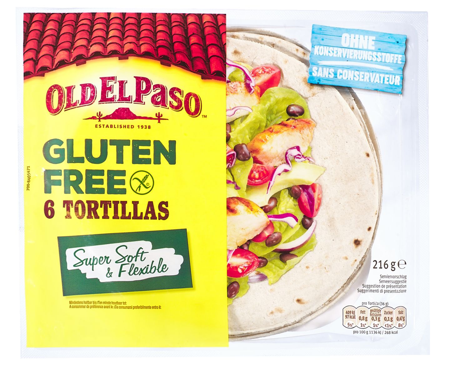 Изображение на Old El paso Тортила
без глутен