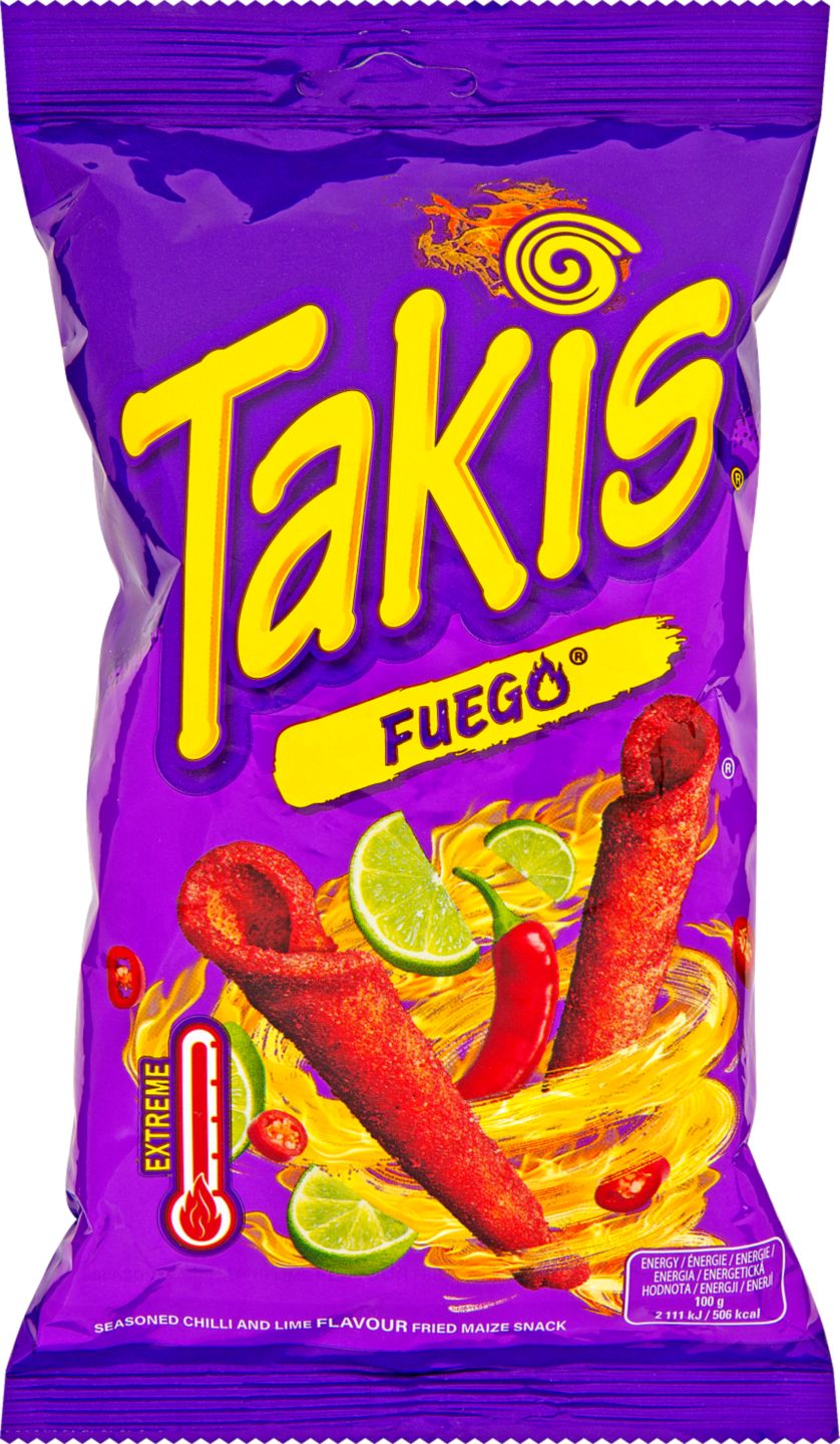 TAKIS Fuego
chilli a limetka