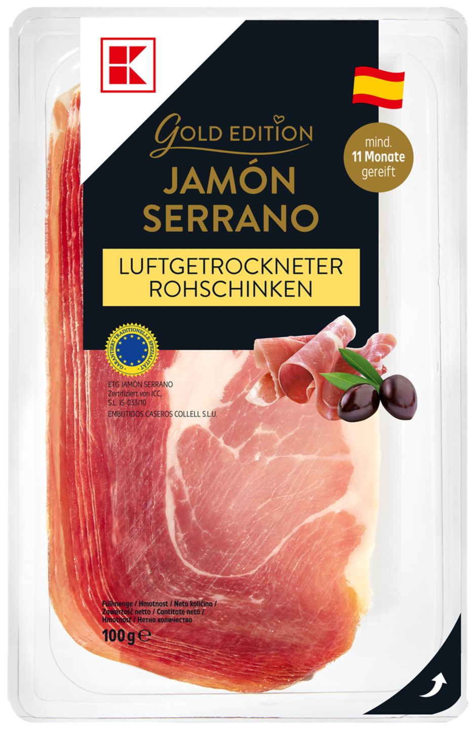 K-GOLD EDITION Sušená šunka
100 g