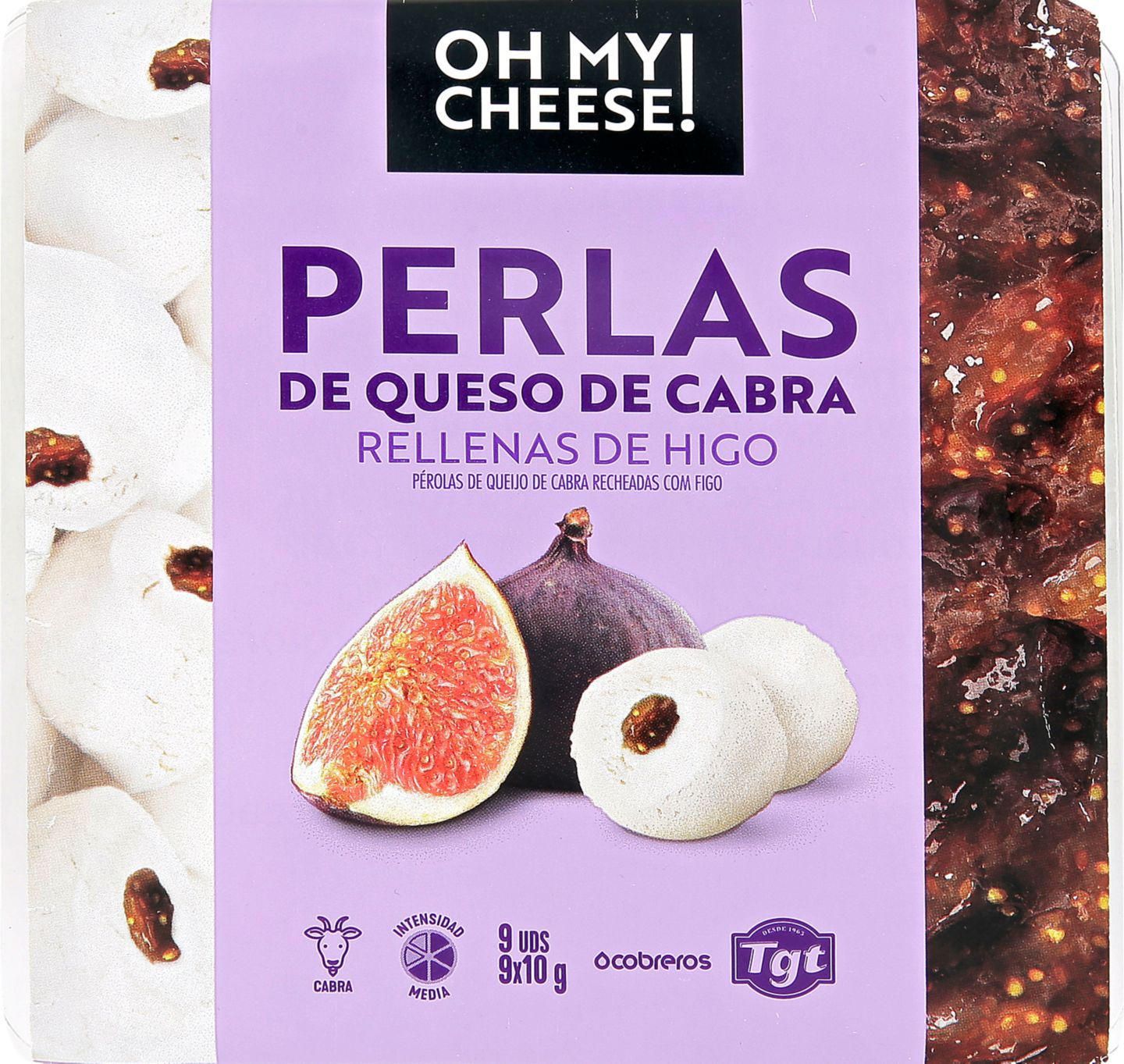 Oh my cheese Čerstvý kozí sýr
plněný fíkovou marmeládou