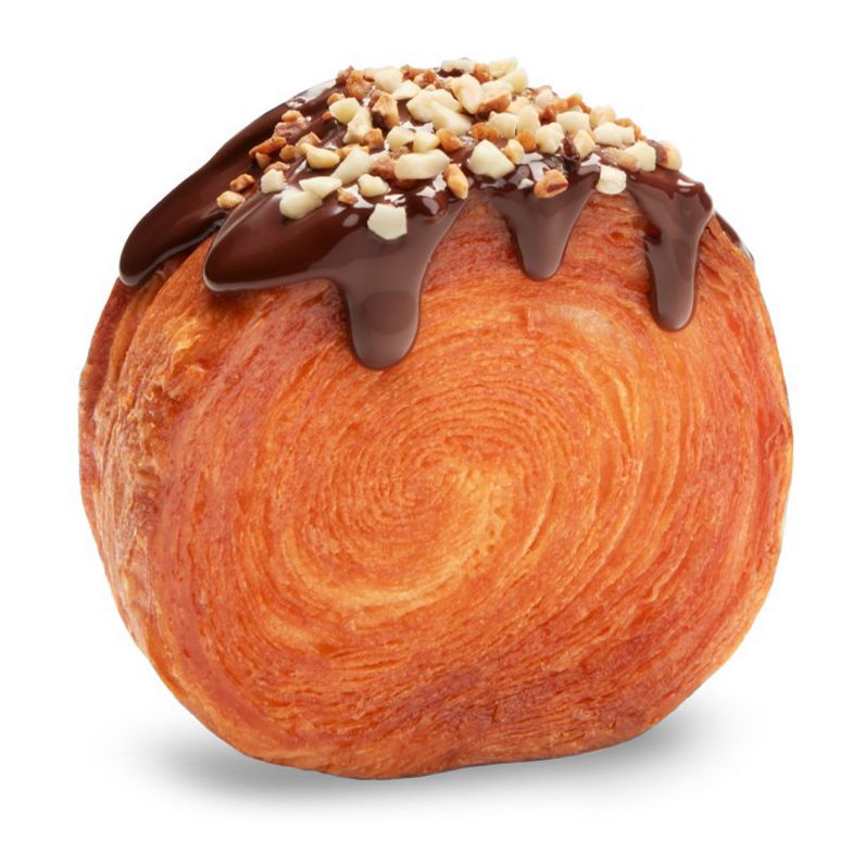 Изображение на Охлювче с какаова глазура и пълнеж