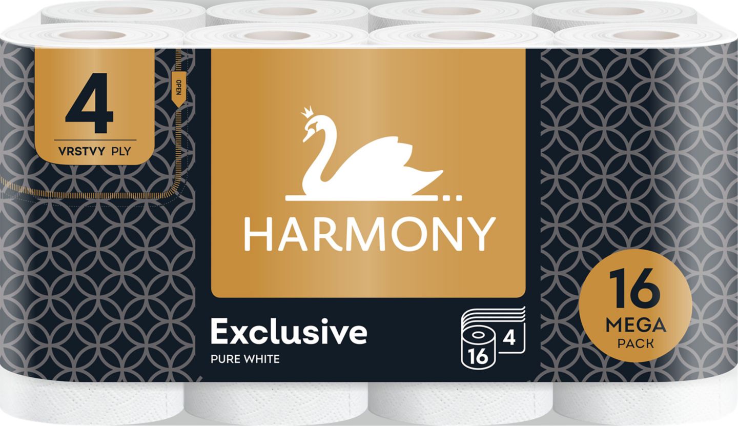 Harmony Exclusive Toaletný papier, 4-vrstvový