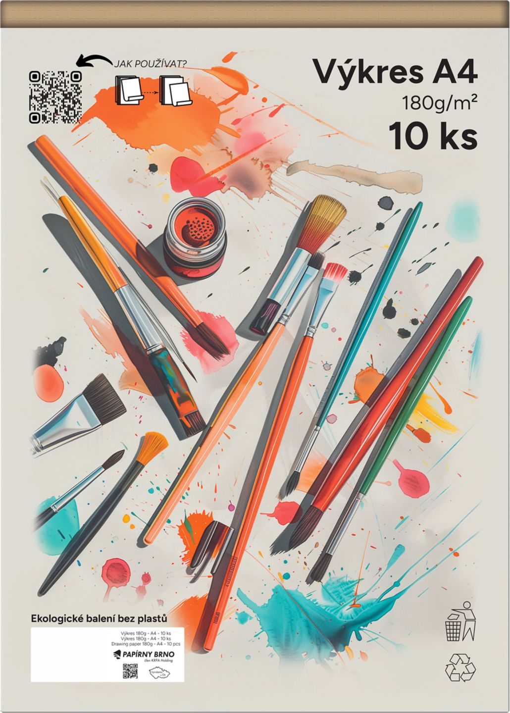 Karton kreslící A4, 10 listů 