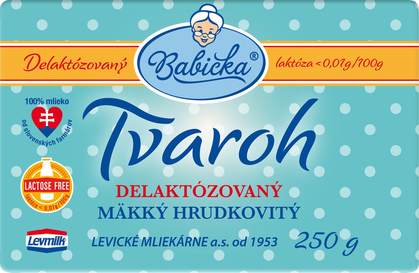 Tvaroh delaktózovaný
250 g