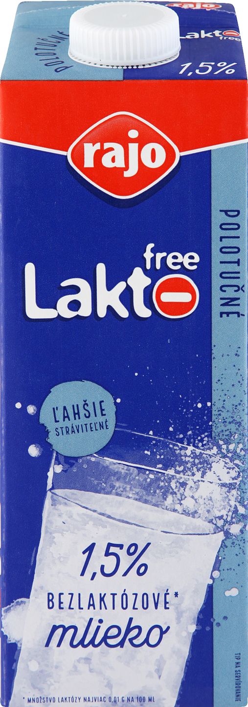 Rajo Trvanlivé delakt.mlieko
polotučné, 1,5%