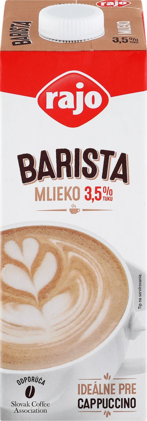 Rajo Barista Trvanlivé mlieko
plnotučné, tuk 3,5 %