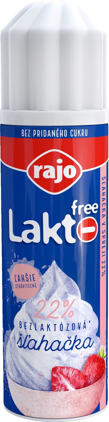 Rajo Delaktózovaná šľahačka
v spreji 22 %