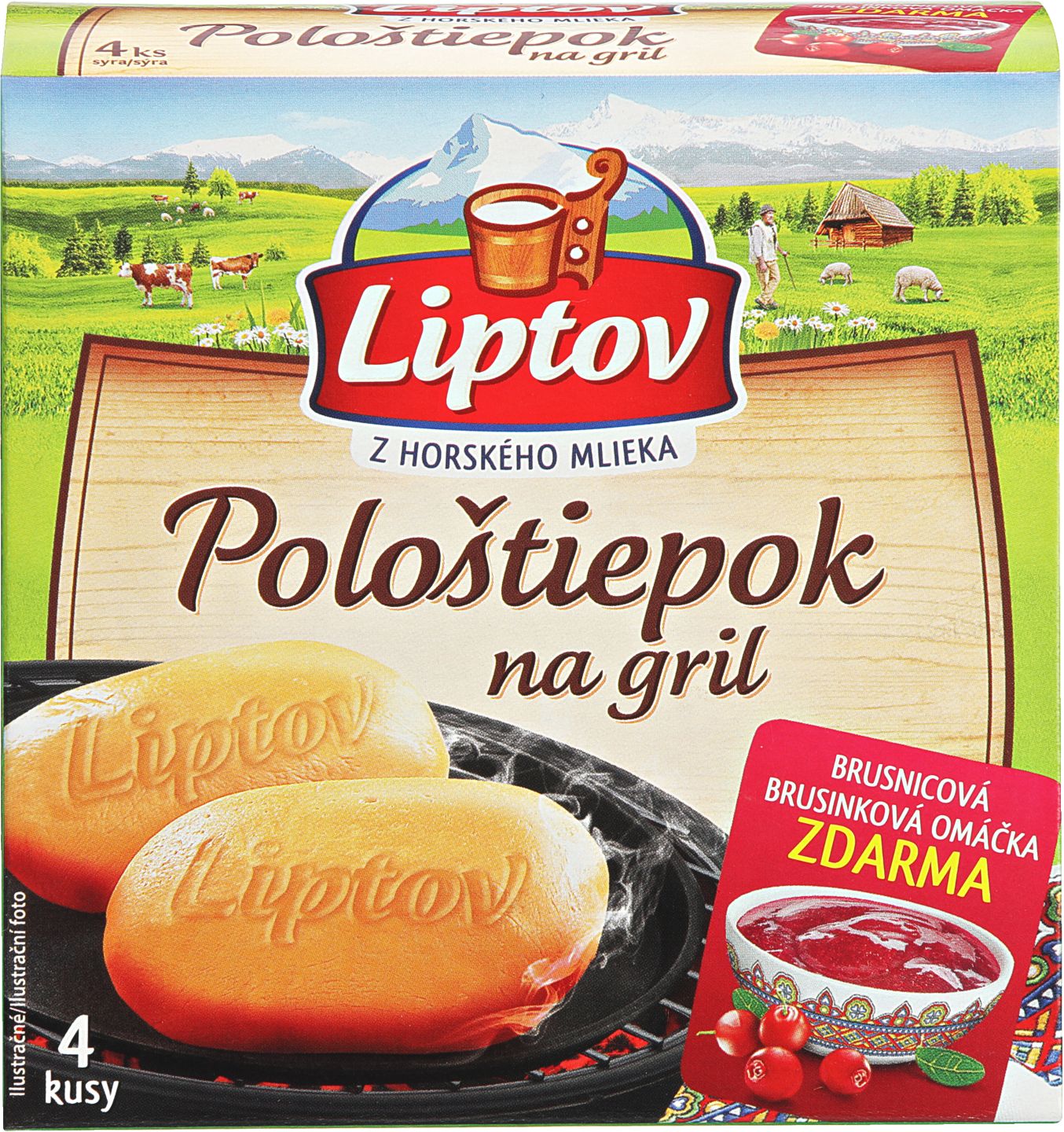 Liptov Pološtiepok na gril
brusinka/pikant