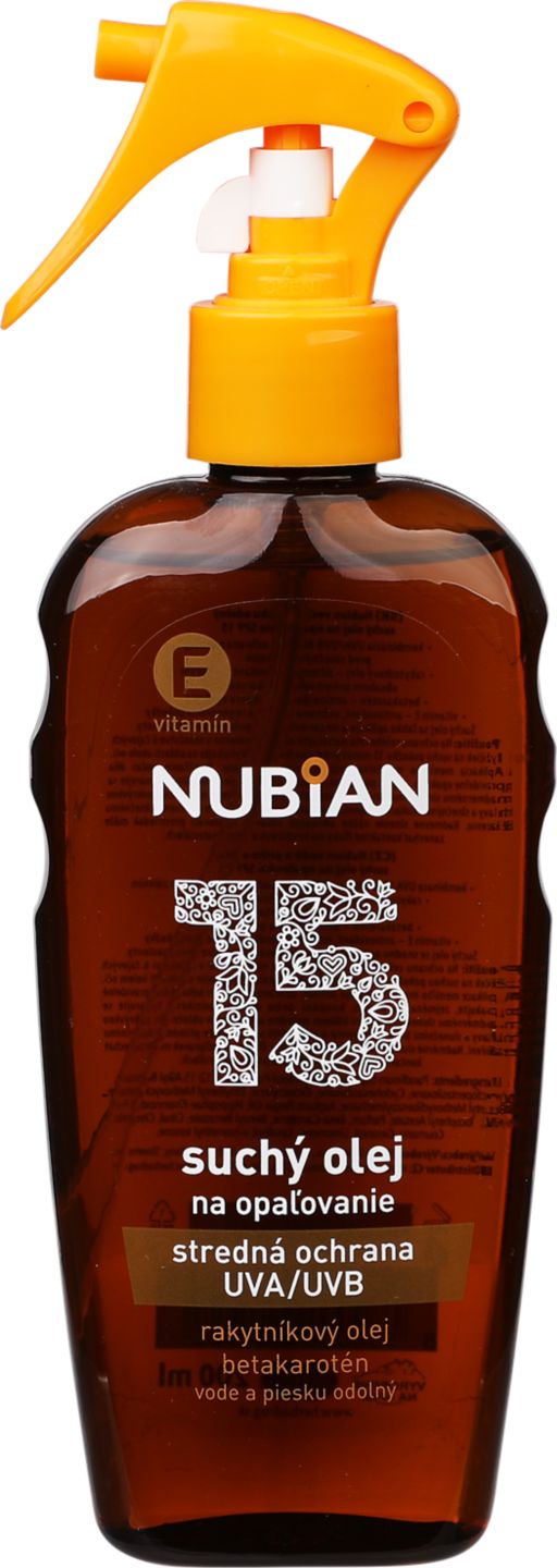 Nubian Suchý olej na opaľovanie