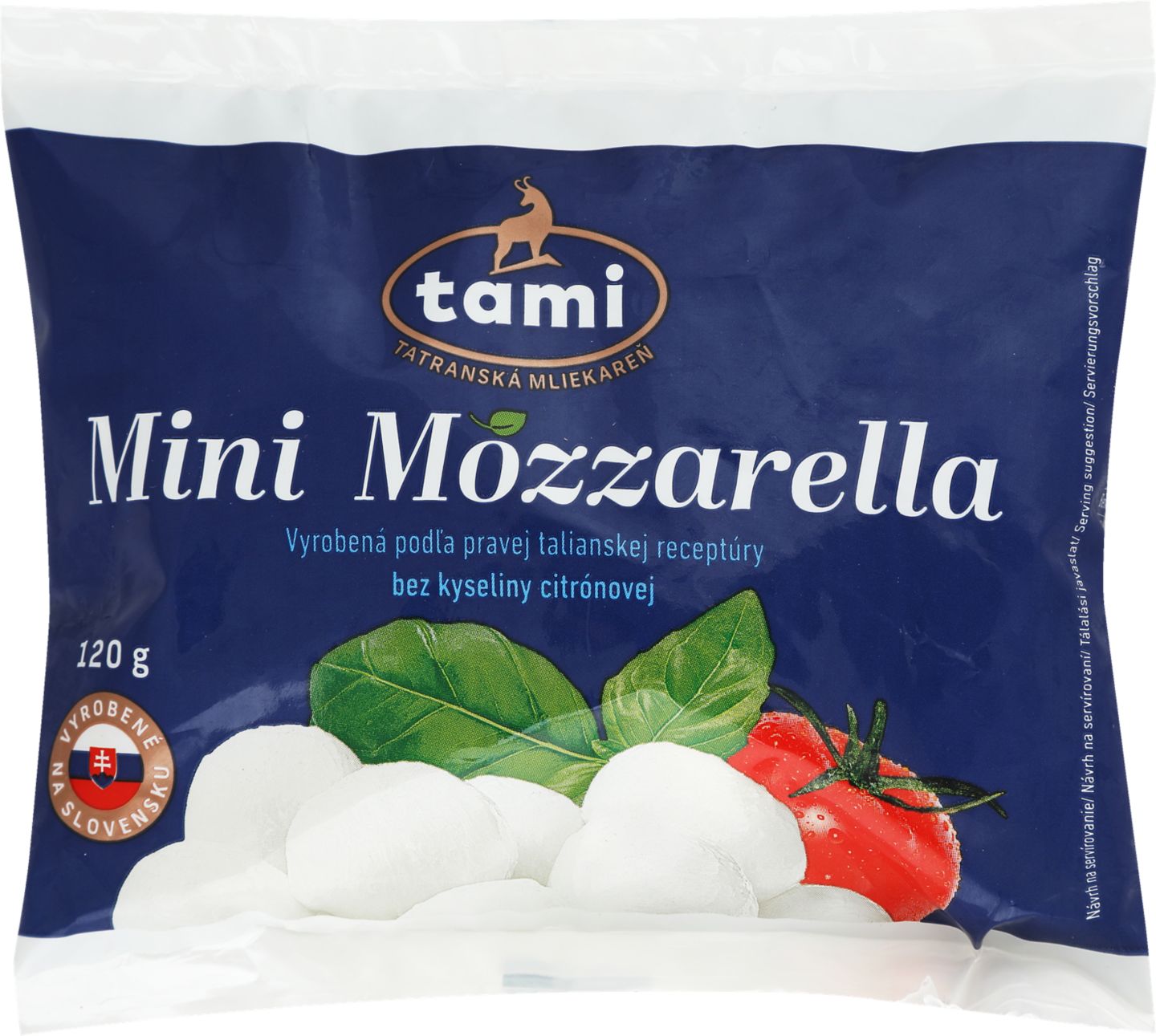 Tami Mini Mozzarella Mäkký nezrejúci syr
v slanom náleve