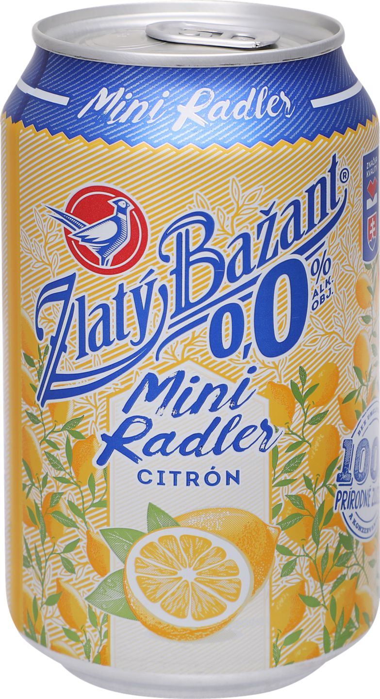 Zlatý Bažant Nealkoholický radler